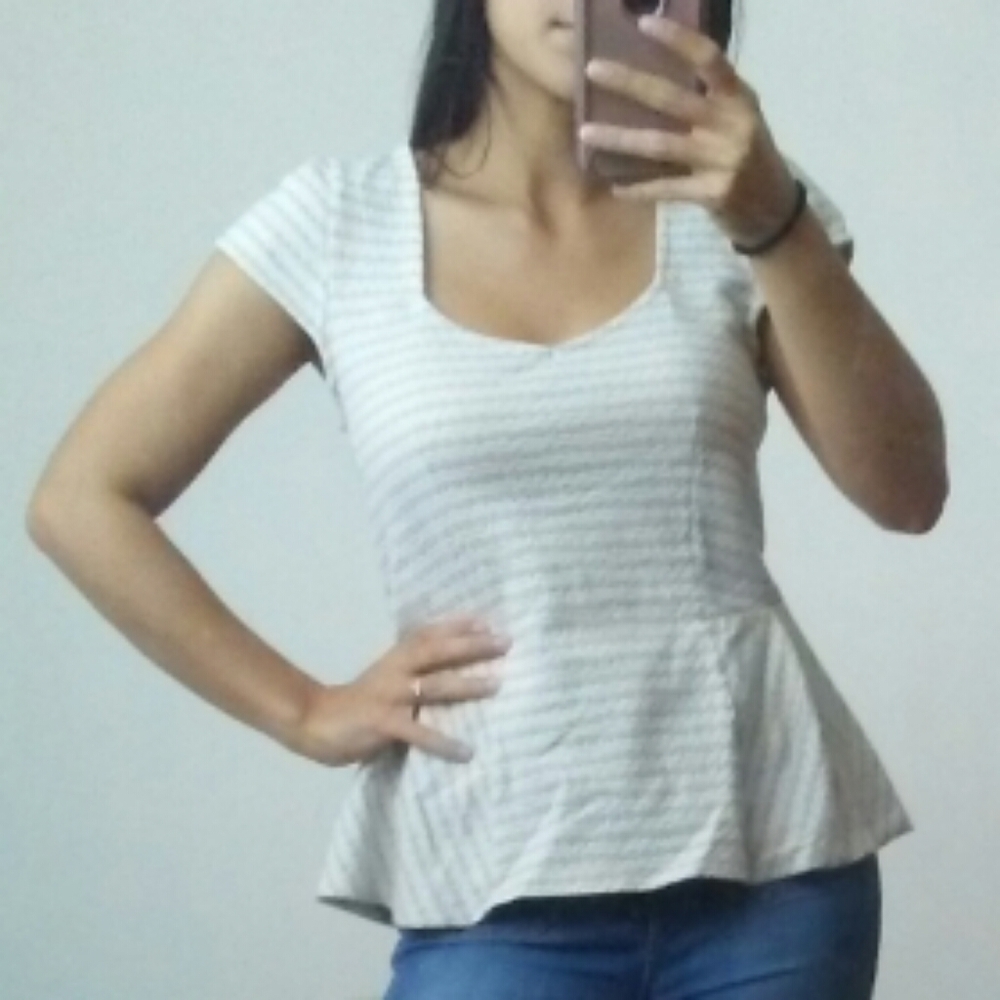 Anthropologie Postmark Short-Sleeve Top